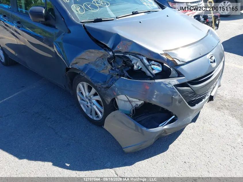2013 MAZDA 5 VIN JM1CW2CL2D0151165 — фото 6