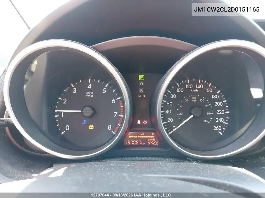 2013 MAZDA 5 VIN JM1CW2CL2D0151165 — фото 7