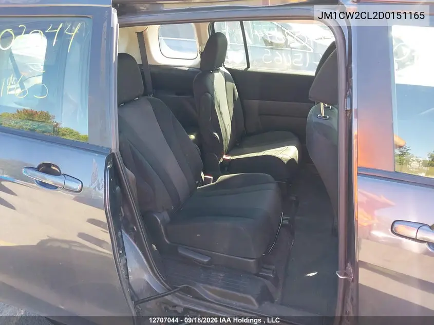 2013 MAZDA 5 VIN JM1CW2CL2D0151165 — фото 8