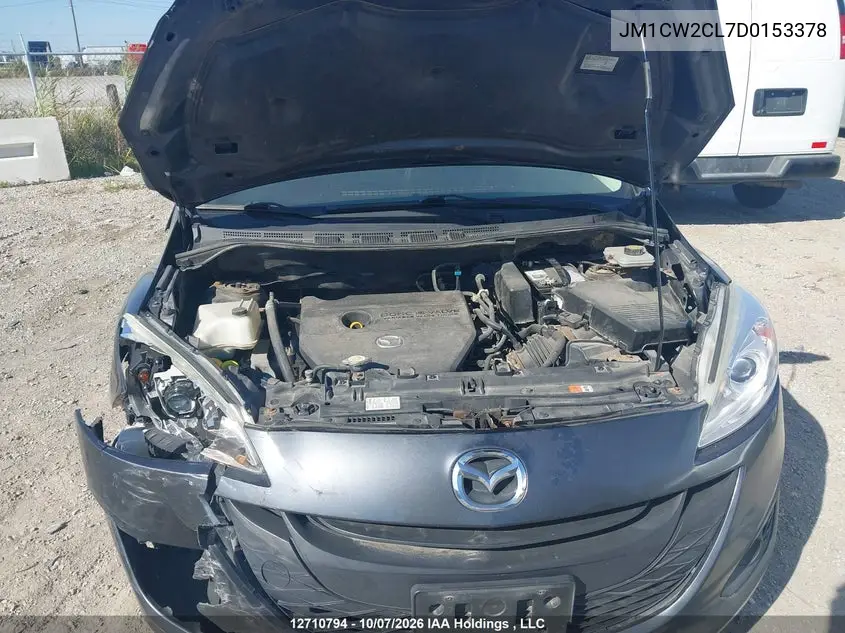 2013 MAZDA 5 VIN JM1CW2CL7D0153378 — фото 10