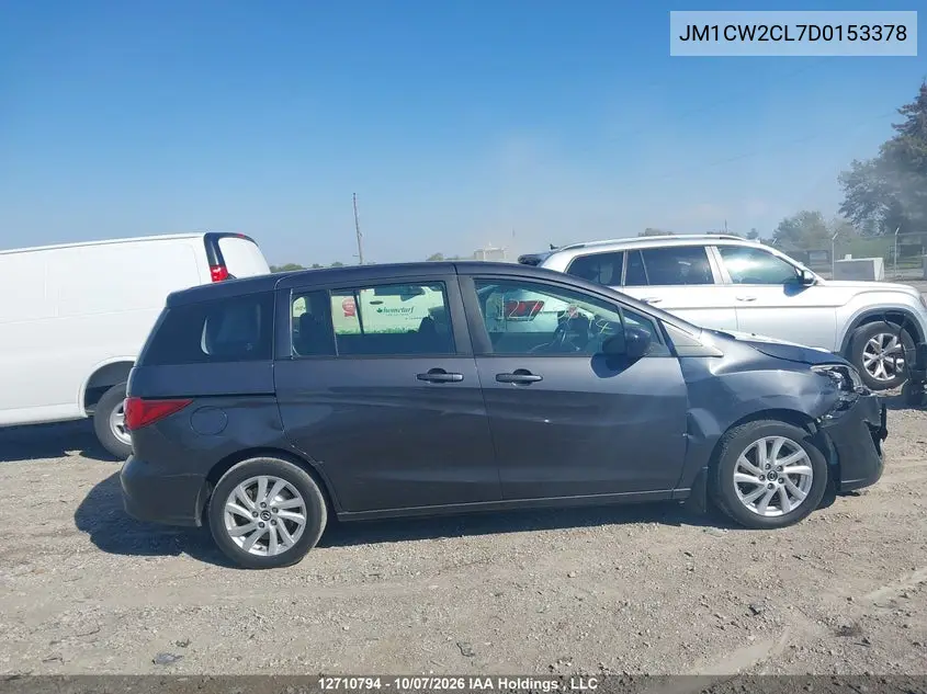 2013 MAZDA 5 VIN JM1CW2CL7D0153378 — фото 13