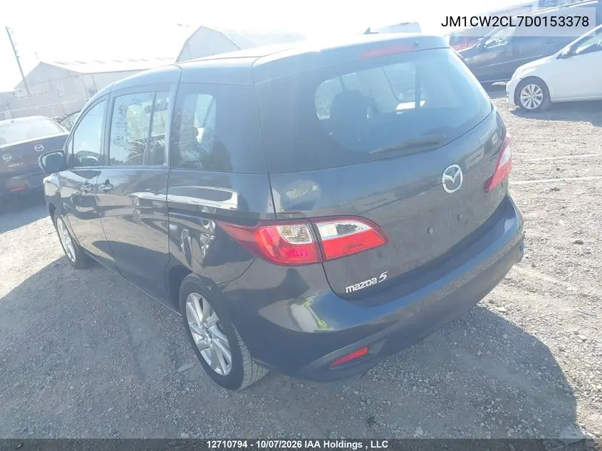 2013 MAZDA 5 VIN JM1CW2CL7D0153378 — фото 3