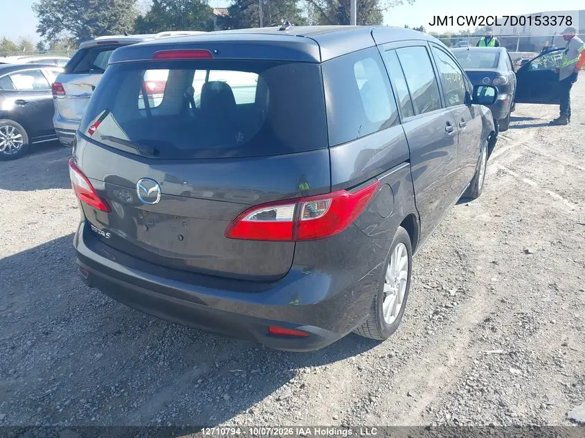 2013 MAZDA 5 VIN JM1CW2CL7D0153378 — фото 4