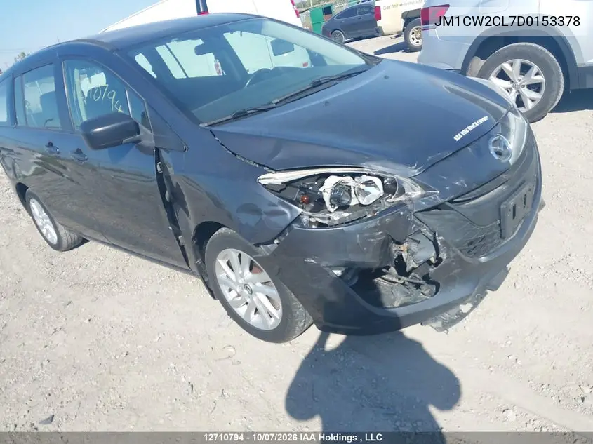 2013 MAZDA 5 VIN JM1CW2CL7D0153378 — фото 6