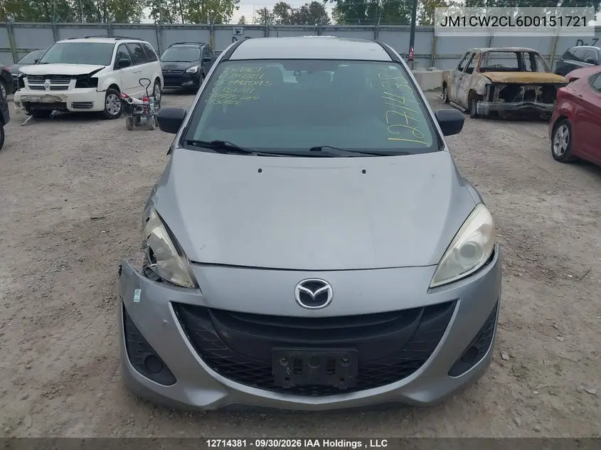 2013 MAZDA 5 VIN JM1CW2CL6D0151721 — фото 13