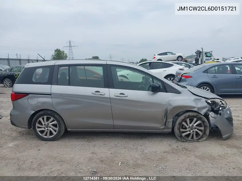 2013 MAZDA 5 VIN JM1CW2CL6D0151721 — фото 14