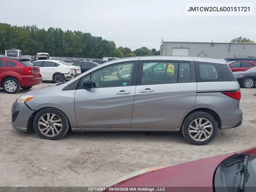 2013 MAZDA 5 VIN JM1CW2CL6D0151721 — фото 15