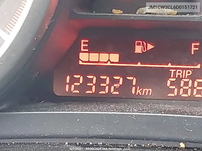2013 MAZDA 5 VIN JM1CW2CL6D0151721 — фото 16