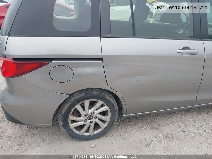2013 MAZDA 5 VIN JM1CW2CL6D0151721 — фото 19