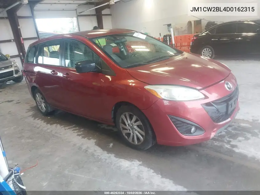 MAZDA 5 2013, VIN JM1CW2BL4D0162315