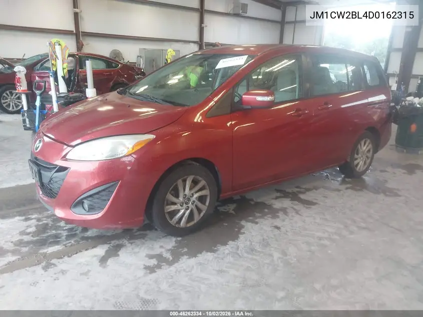 2013 MAZDA 5 VIN JM1CW2BL4D0162315 — фото 2