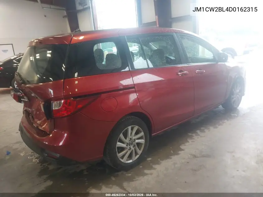 2013 MAZDA 5 VIN JM1CW2BL4D0162315 — фото 4