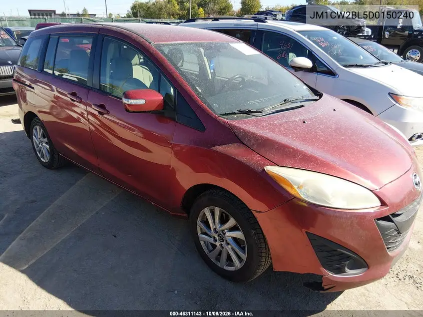 MAZDA 5 2013, VIN JM1CW2BL5D0150240