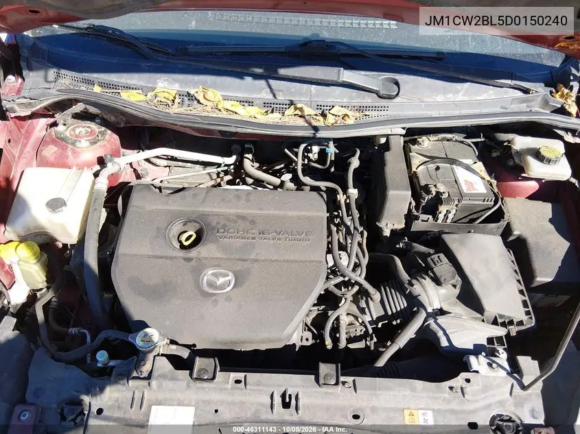2013 MAZDA 5 VIN JM1CW2BL5D0150240 — фото 10