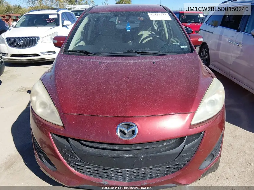 2013 MAZDA 5 VIN JM1CW2BL5D0150240 — фото 12