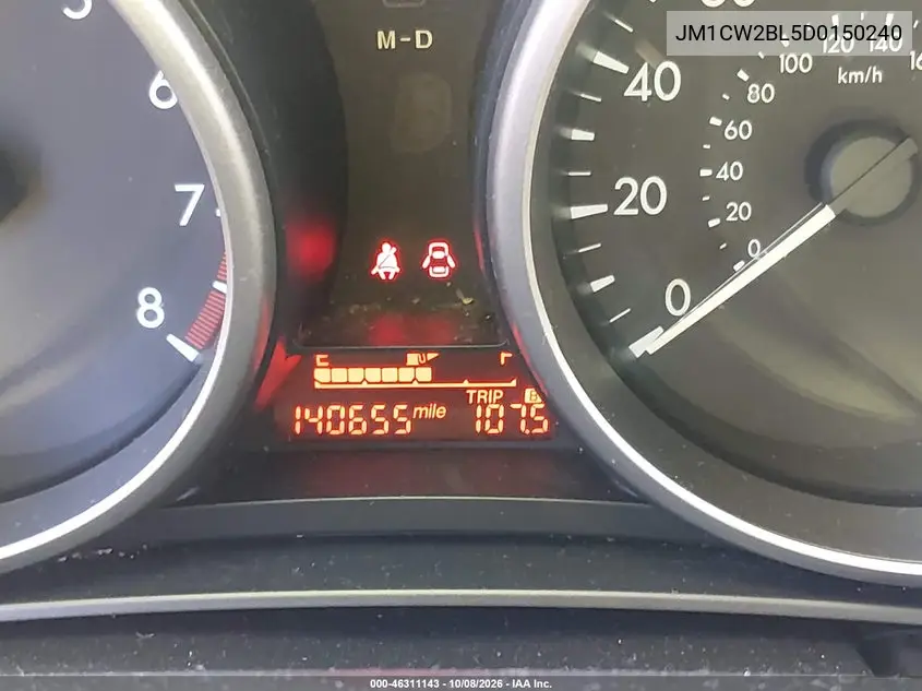 2013 MAZDA 5 VIN JM1CW2BL5D0150240 — фото 15