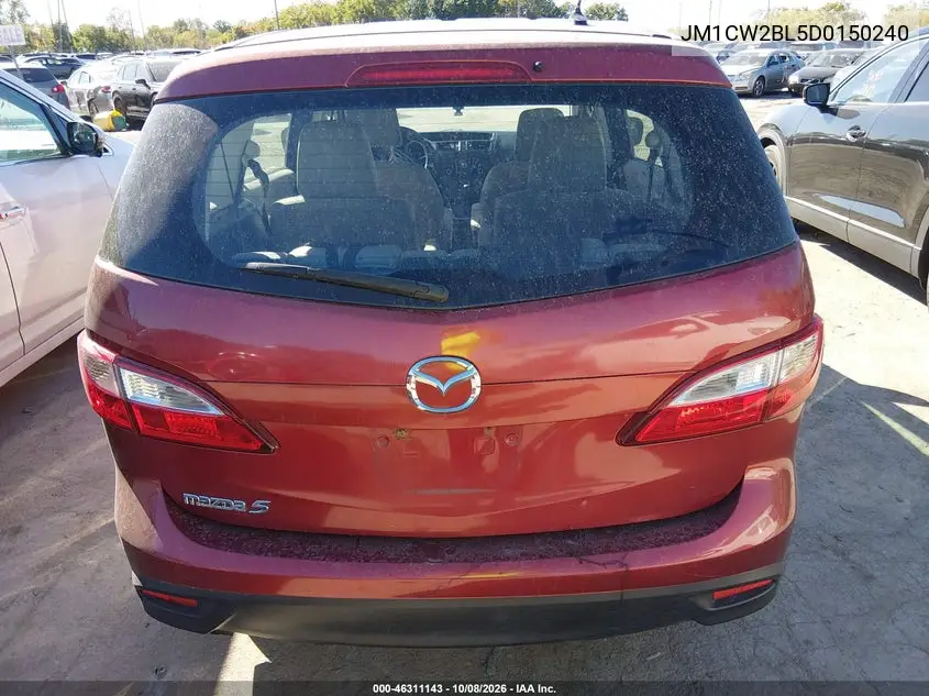 2013 MAZDA 5 VIN JM1CW2BL5D0150240 — фото 16