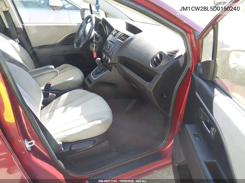 2013 MAZDA 5 VIN JM1CW2BL5D0150240 — фото 5