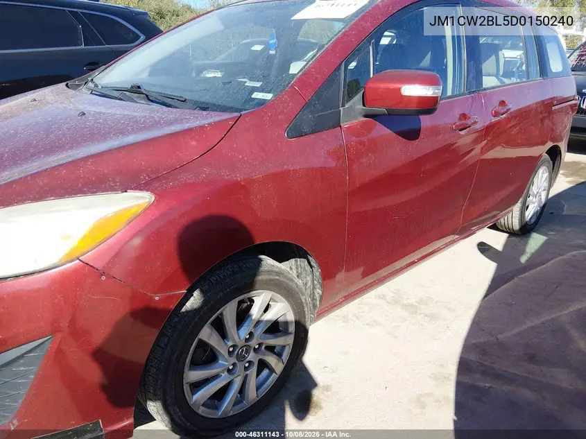 2013 MAZDA 5 VIN JM1CW2BL5D0150240 — фото 6