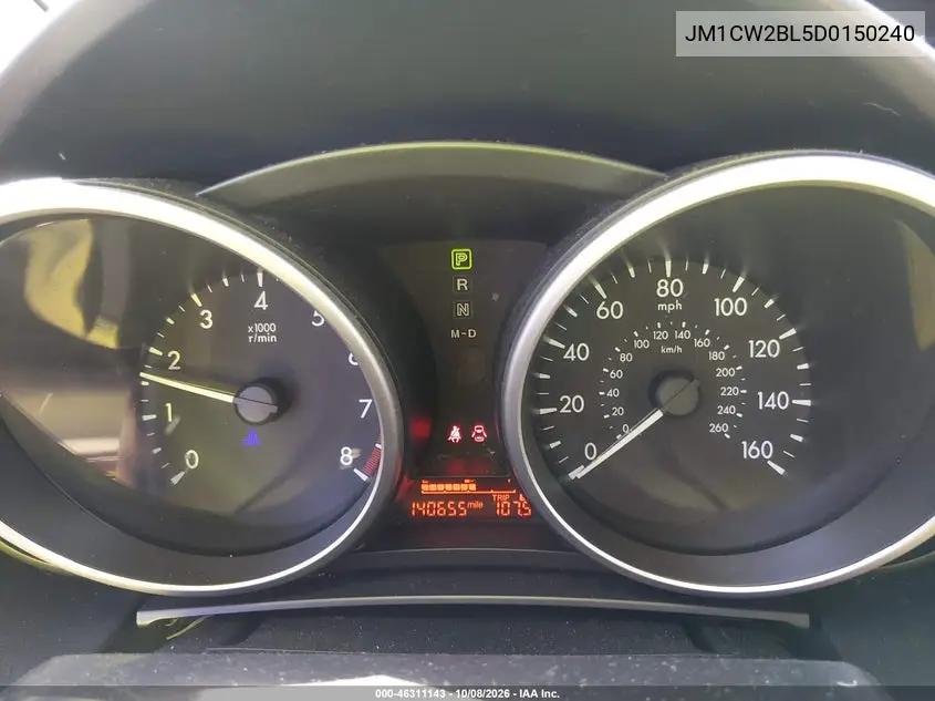 2013 MAZDA 5 VIN JM1CW2BL5D0150240 — фото 7