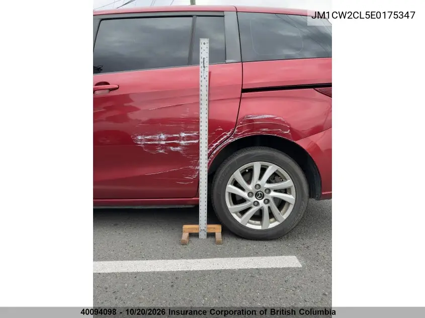 2014 MAZDA 5 VIN JM1CW2CL5E0175347 — фото 11