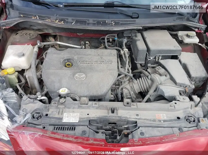 2015 MAZDA 5 VIN JM1CW2CL7F0187646 — фото 10