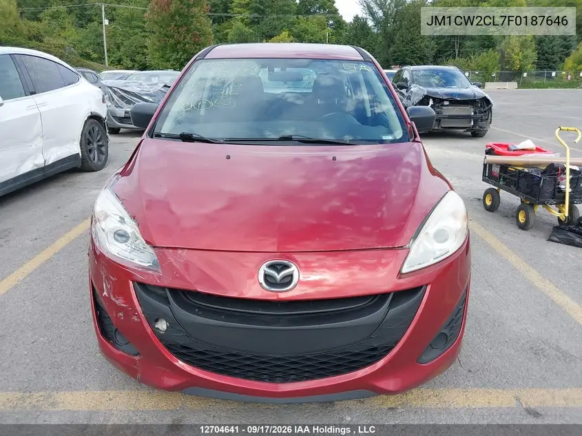2015 MAZDA 5 VIN JM1CW2CL7F0187646 — фото 12