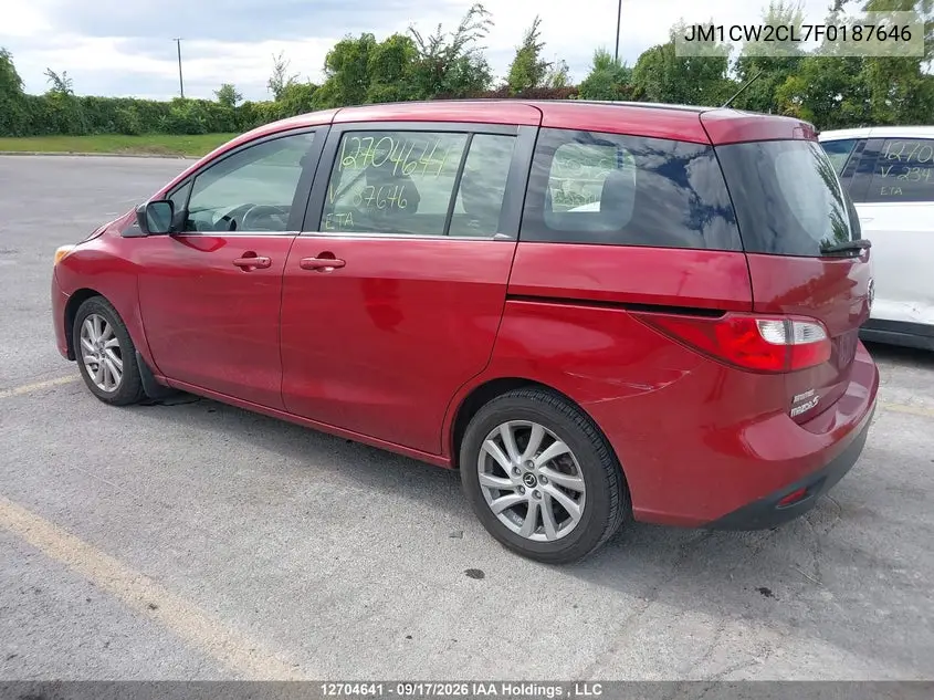 2015 MAZDA 5 VIN JM1CW2CL7F0187646 — фото 3