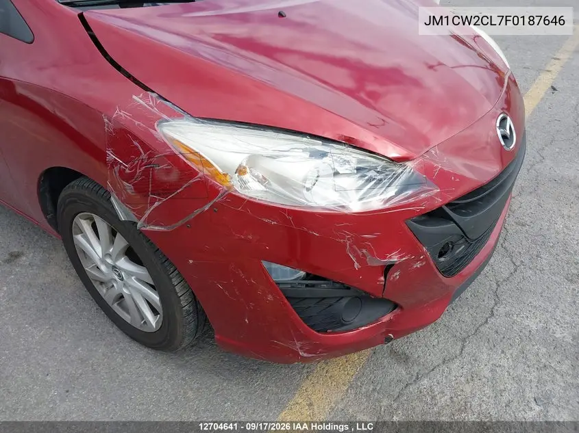 2015 MAZDA 5 VIN JM1CW2CL7F0187646 — фото 6