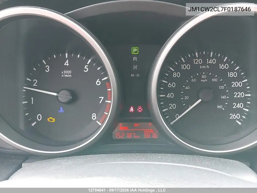 2015 MAZDA 5 VIN JM1CW2CL7F0187646 — фото 7