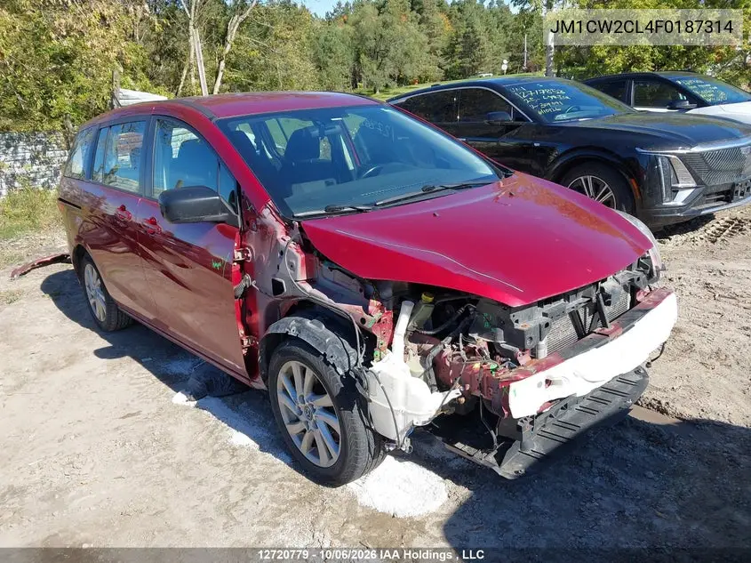MAZDA 5 2015, VIN JM1CW2CL4F0187314