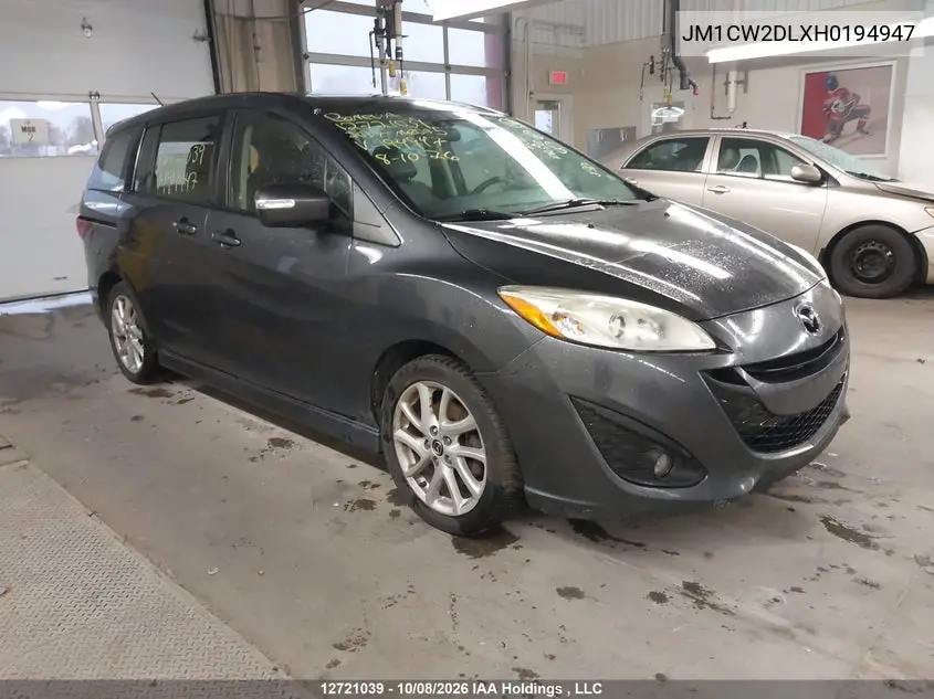 MAZDA 5 2017, VIN JM1CW2DLXH0194947