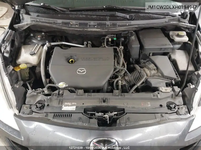 2017 MAZDA 5 VIN JM1CW2DLXH0194947 — фото 10