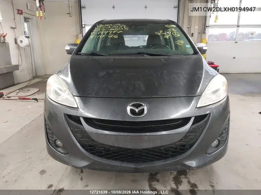 2017 MAZDA 5 VIN JM1CW2DLXH0194947 — фото 13