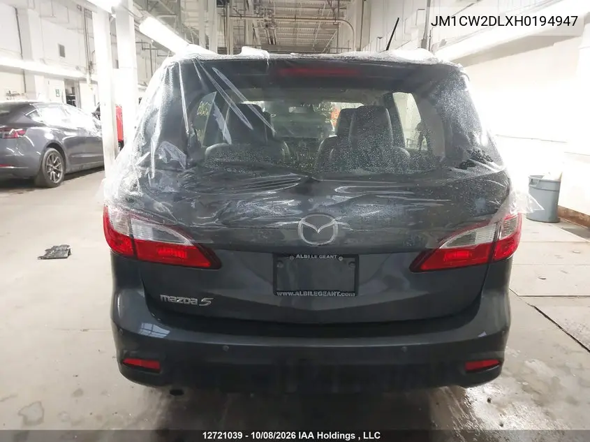 2017 MAZDA 5 VIN JM1CW2DLXH0194947 — фото 17