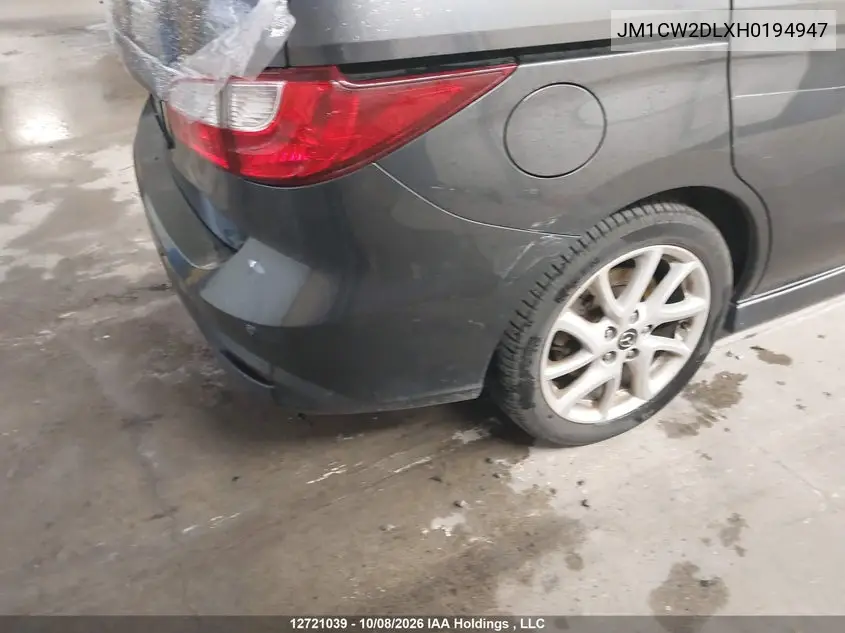 2017 MAZDA 5 VIN JM1CW2DLXH0194947 — фото 22
