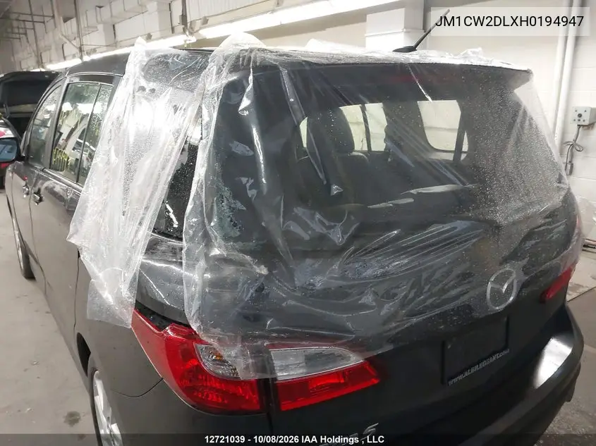 2017 MAZDA 5 VIN JM1CW2DLXH0194947 — фото 6
