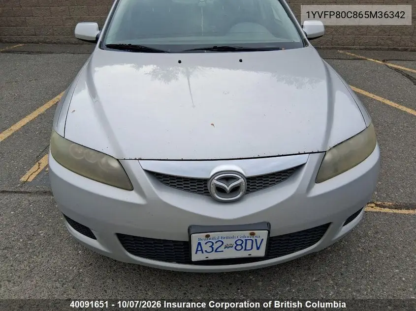 2006 MAZDA 6 MPS VIN 1YVFP80C865M36342 — фото 7