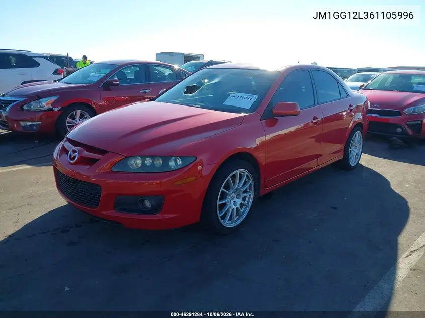 2006 MAZDA 6 MPS VIN JM1GG12L361105996 — фото 2