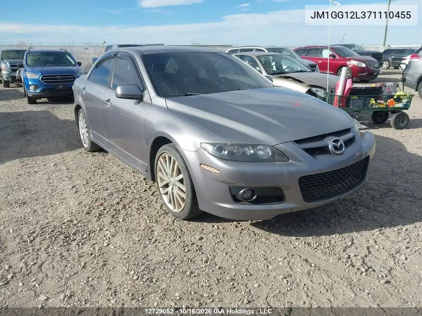 MAZDA 6 MPS 2007, VIN JM1GG12L371110455