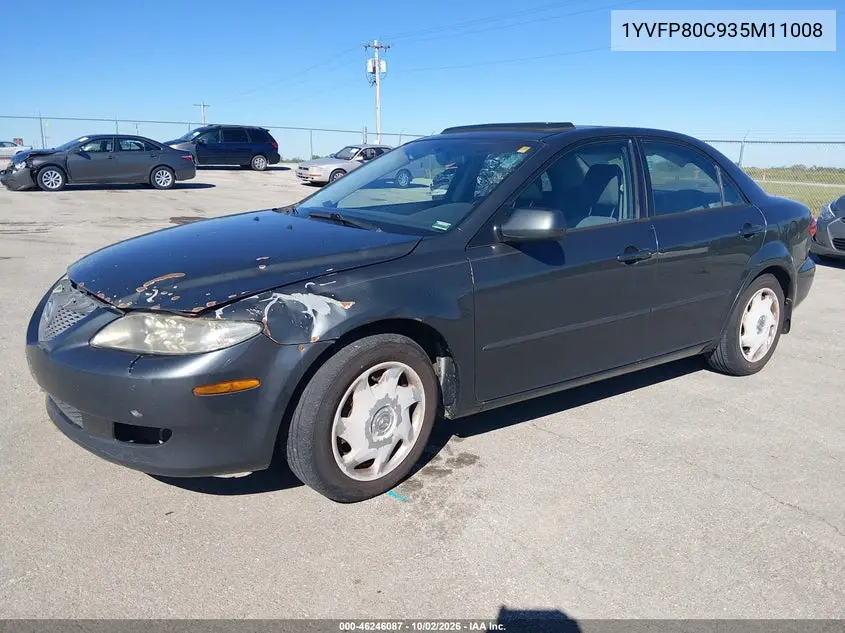 2003 MAZDA 6 VIN 1YVFP80C935M11008 — фото 2