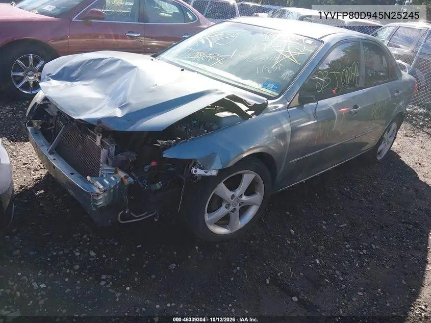 2004 MAZDA 6 VIN 1YVFP80D945N25245 — фото 2