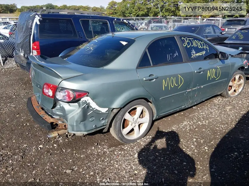 2004 MAZDA 6 VIN 1YVFP80D945N25245 — фото 4