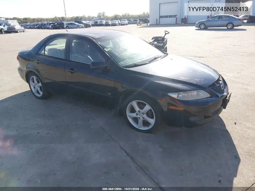 MAZDA 6 2004, VIN 1YVFP80D745N52413