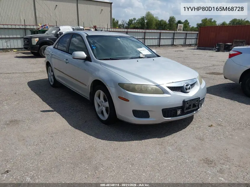 MAZDA 6 2006, VIN 1YVHP80D165M68728