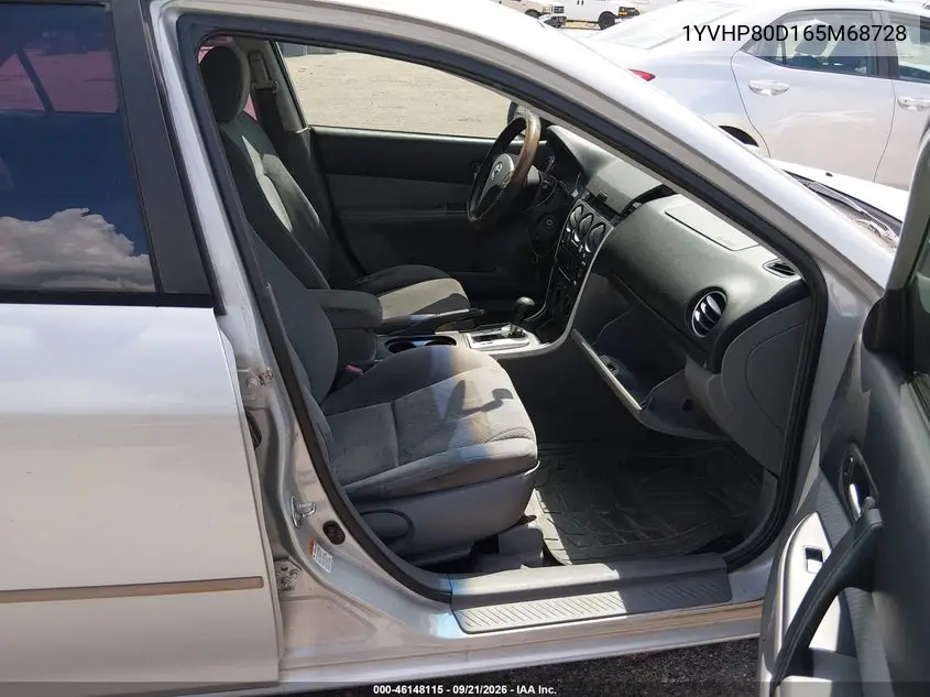 2006 MAZDA 6 VIN 1YVHP80D165M68728 — фото 5