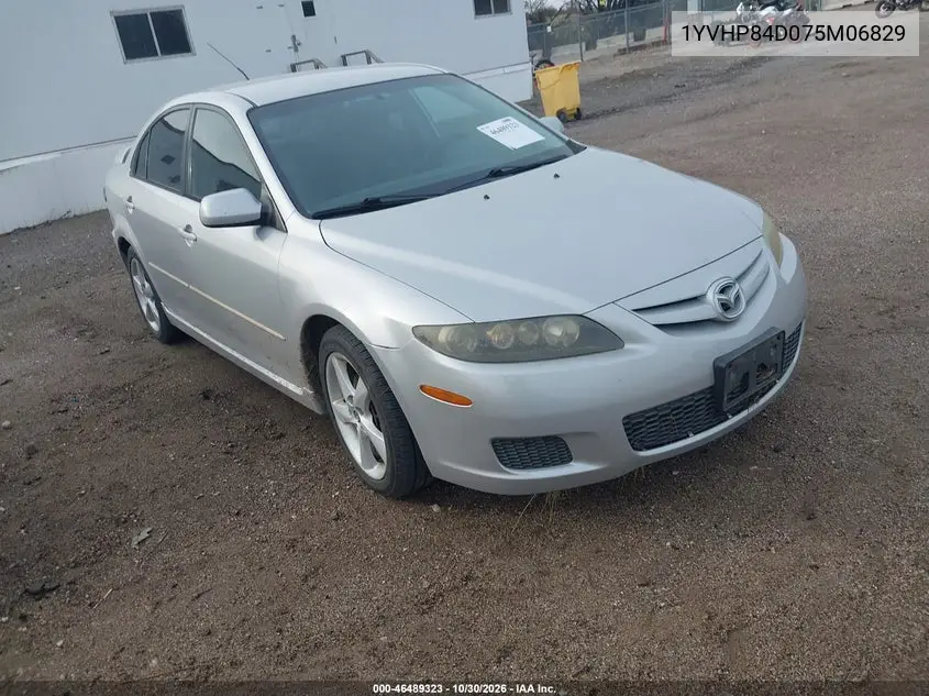 MAZDA 6 2007, VIN 1YVHP84D075M06829