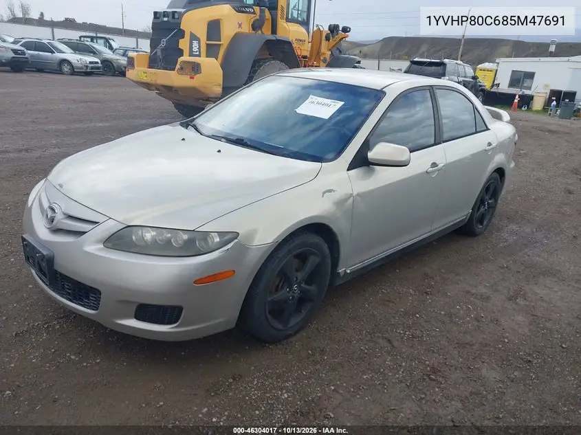 2008 MAZDA 6 VIN 1YVHP80C685M47691 — фото 2