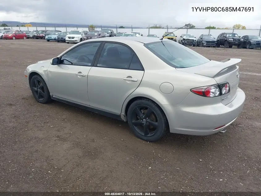 2008 MAZDA 6 VIN 1YVHP80C685M47691 — фото 3
