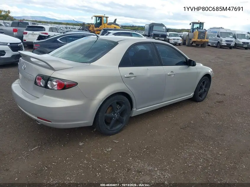 2008 MAZDA 6 VIN 1YVHP80C685M47691 — фото 4